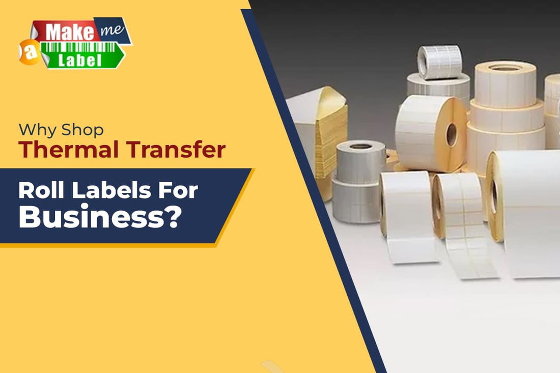 Thermal transfer roll labels for business use, offering durable and heat-resistant labeling solutions.