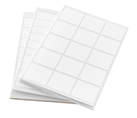 90mm x 65mm Rectangle 8 per Page Inkjet & Laser Printable Sticker Sheets