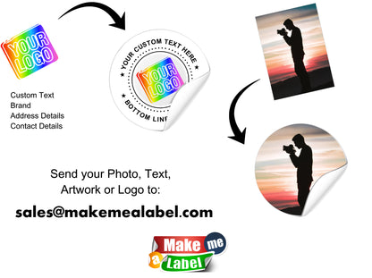 Custom Printed 90mm x 65mm Rectangle Labels - 80 Labels