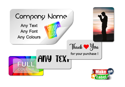 Custom Printed 90mm x 65mm Rectangle Labels - 80 Labels